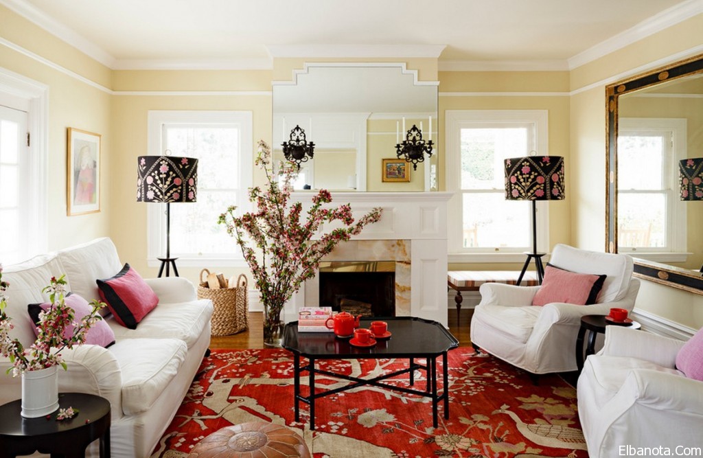 ديكور البيوت الصغيرة Choosing Lampshade Floral Lampshades